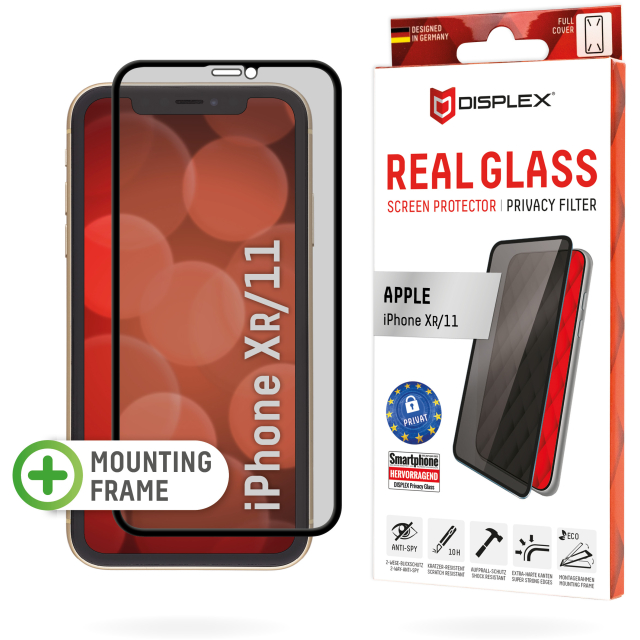DISPLEX Privacy Glass FC Apple iPhone XR/11 DISPLEX Privacy Glass FC Apple iPhone XR/11 - Image 1