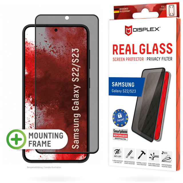 DISPLEX Privacy Glass FC Samsung Galaxy S23 5G DISPLEX Privacy Glass FC Samsung Galaxy S23 5G - Image 1