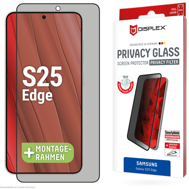 DISPLEX Privacy Glass FC Samsung Galaxy S25 Edge 5G DISPLEX Privacy Glass FC Samsung Galaxy S25 Edge 5G - Image 1
