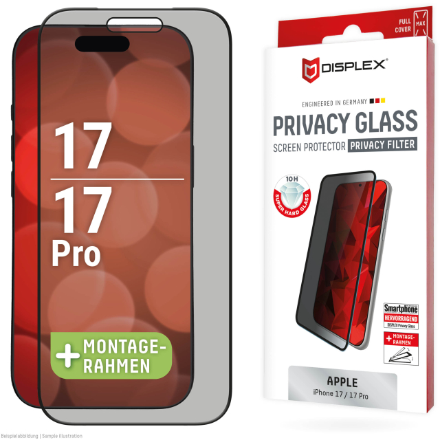DISPLEX Privacy Glass FC iPhone 17/17 Pro DISPLEX Privacy Glass FC iPhone 17/17 Pro - Image 1