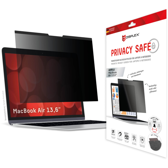 DISPLEX Privacy Safe Magnetic MacBook Air 13.6 (2022/2024) DISPLEX Privacy Safe Magnetic MacBook Air 13.6 (2022/2024) - Image 1