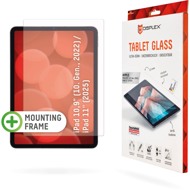 DISPLEX Real Glass Apple iPad 10.9 (2022) DISPLEX Real Glass Apple iPad 10.9 (2022) - Image 1