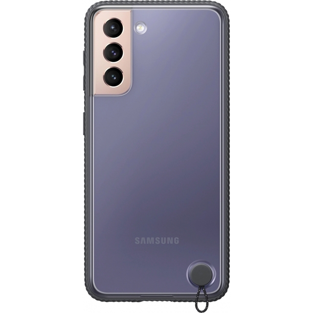 EF-GG991CBEGWW Samsung Clear Protective Cover Galaxy S21 Black EF-GG991CBEGWW Samsung Clear Protective Cover Galaxy S21 Black - Image 1