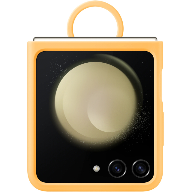 EF-PF731TOEGWW Samsung Silicone Cover with Ring Galaxy Z Flip5 Apricot EF-PF731TOEGWW Samsung Silicone Cover with Ring Galaxy Z Flip5 Apricot - Image 1