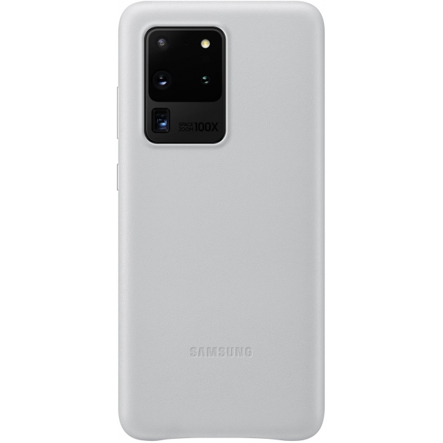 EF-VG988LSEGEU Samsung Leather Cover Galaxy S20 Ultra/S20 Ultra 5G Light Grey EF-VG988LSEGEU Samsung Leather Cover Galaxy S20 Ultra/S20 Ultra 5G Light Grey - Image 1
