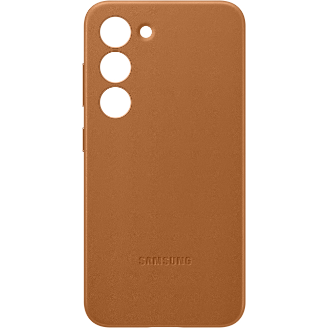 EF-VS911LAEGWW Samsung Leather Cover Galaxy S23 5G Camel EF-VS911LAEGWW Samsung Leather Cover Galaxy S23 5G Camel - Image 1