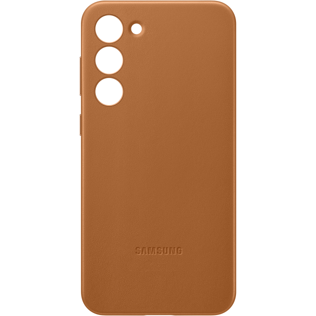 EF-VS916LAEGWW Samsung Leather Cover Galaxy S23+ 5G Camel EF-VS916LAEGWW Samsung Leather Cover Galaxy S23+ 5G Camel - Image 1