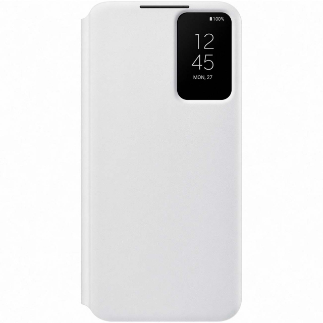 EF-ZS906CWEGEE Samsung Smart Clear View Cover Galaxy S22+ 5G White EF-ZS906CWEGEE Samsung Smart Clear View Cover Galaxy S22+ 5G White - Image 1