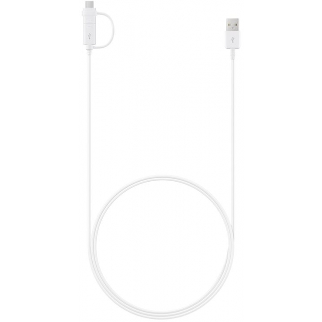 EP-DG930DWEGWW Samsung Charge/Sync Cable Micro USB/USB-C 1.5m. White EP-DG930DWEGWW Samsung Charge/Sync Cable Micro USB/USB-C 1.5m. White - Image 1
