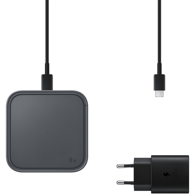 EP-P2400TBEGEU Samsung Wireless Qi Charger Pad 15W + Fast Travel Charger 25W Dark Grey EP-P2400TBEGEU Samsung Wireless Qi Charger Pad 15W + Fast Travel Charger 25W Dark Grey - Image 1