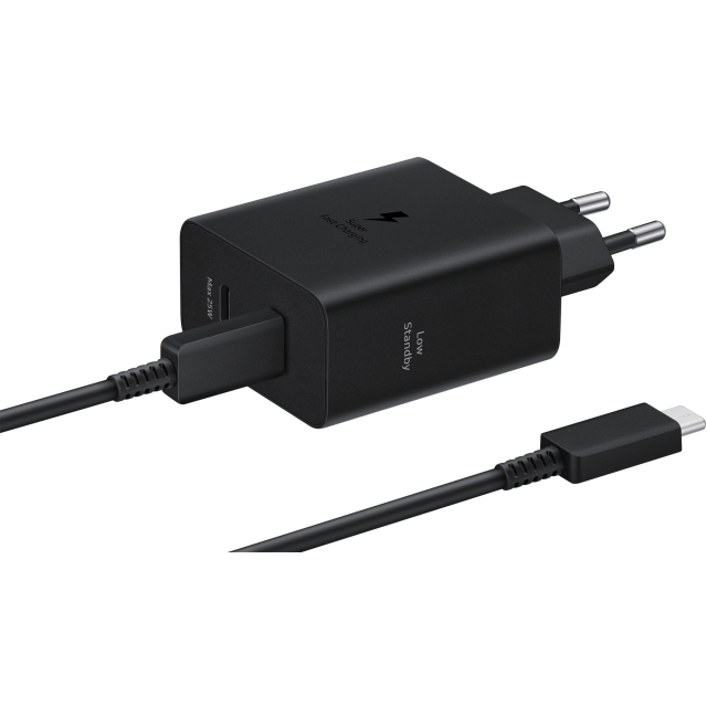 EP-T5020XBEGEU Samsung USB-C PD Wall Charger 50W + USB-C Cable Black EP-T5020XBEGEU Samsung USB-C PD Wall Charger 50W + USB-C Cable Black - Image 1