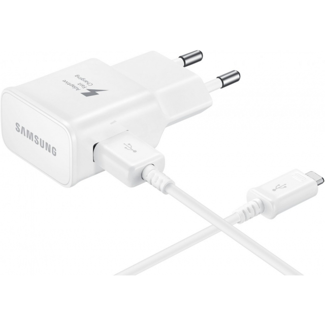 EP-TA20EWECGWW Samsung Adaptive Fast Charging Travel Charger incl. USB-C Cable 15W White Bulk EP-TA20EWECGWW Samsung Adaptive Fast Charging Travel Charger incl. USB-C Cable 15W White Bulk - Image 1