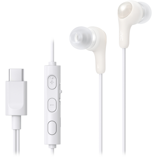 HA-FR9UC JVC Gumy In-Ear USB-C Stereo Headset + Remote White HA-FR9UC JVC Gumy In-Ear USB-C Stereo Headset + Remote White - Image 1