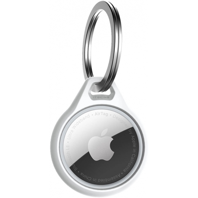ITSKINS Level 2 AirCover Solid for Apple Airtag White ITSKINS Level 2 AirCover Solid for Apple Airtag White - Image 1