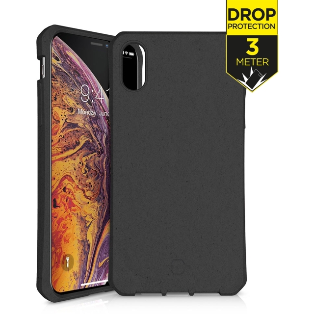 ITSKINS Level 2 FeroniaBio for Apple iPhone Xs Max Black ITSKINS Level 2 FeroniaBio for Apple iPhone Xs Max Black - Image 1