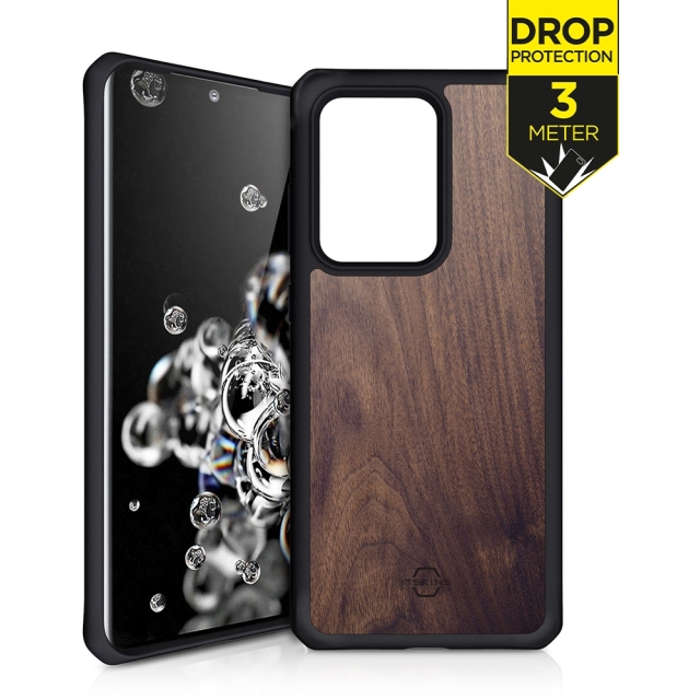 ITSKINS Level 2 HybridFusion for Samsung Galaxy S20 Ultra/S20 Ultra 5G Dark Wood ITSKINS Level 2 HybridFusion for Samsung Galaxy S20 Ultra/S20 Ultra 5G Dark Wood - Image 1