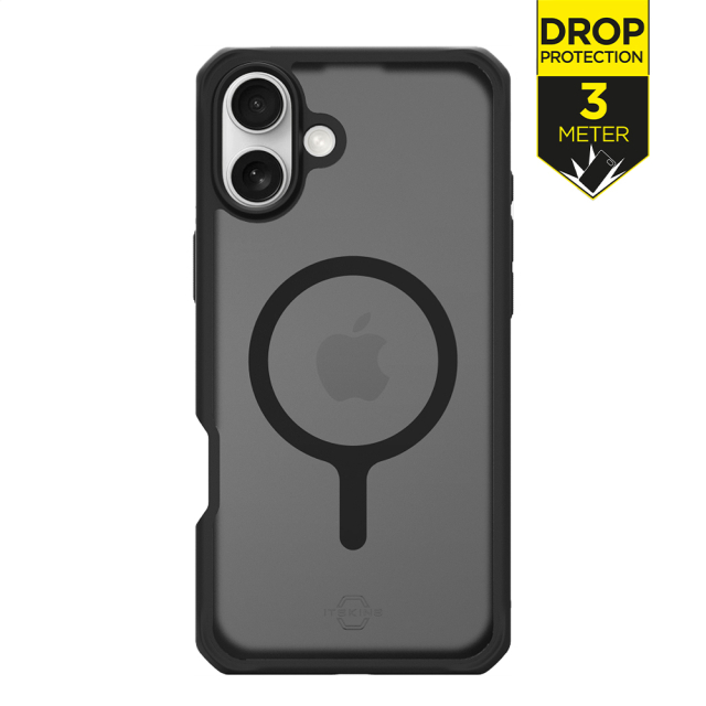 ITSKINS Level 2 HybridMagFrost_R for Apple iPhone 16 Plus Black ITSKINS Level 2 HybridMagFrost_R for Apple iPhone 16 Plus Black - Image 1