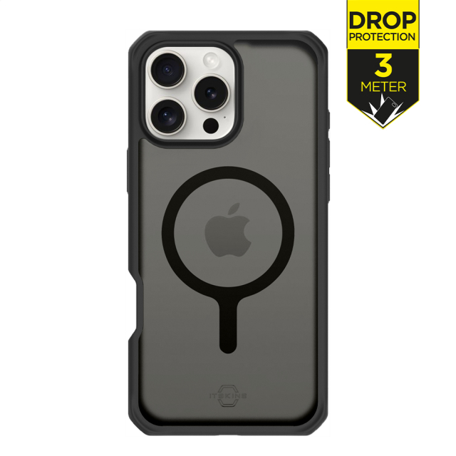ITSKINS Level 2 HybridMagFrost_R for Apple iPhone 16 Pro Black ITSKINS Level 2 HybridMagFrost_R for Apple iPhone 16 Pro Black - Image 1