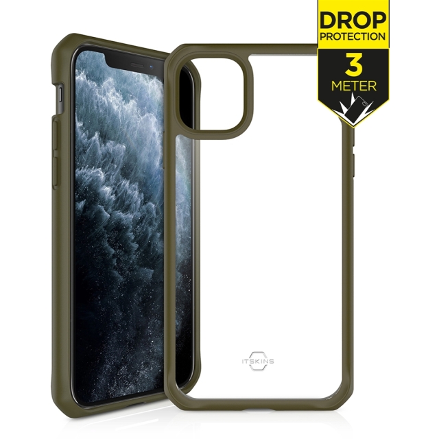 ITSKINS Level 2 HybridSolid for Apple iPhone 11 Pro Kaki/Transparent ITSKINS Level 2 HybridSolid for Apple iPhone 11 Pro Kaki/Transparent - Image 1