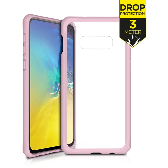 ITSKINS Level 2 HybridSolid for Samsung Galaxy S10e Pink/Transparent ITSKINS Level 2 HybridSolid for Samsung Galaxy S10e Pink/Transparent - Image 1
