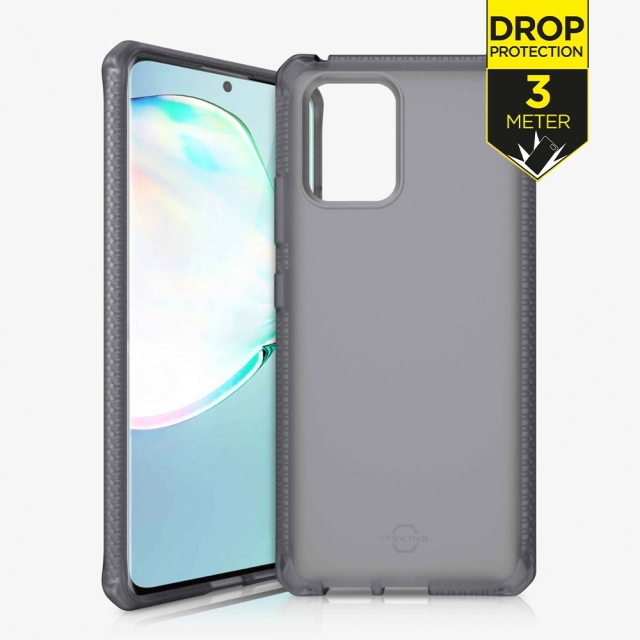 ITSKINS Level 2 SpectrumFrost for Samsung Galaxy S10 Lite Transparent Black ITSKINS Level 2 SpectrumFrost for Samsung Galaxy S10 Lite Transparent Black - Image 1