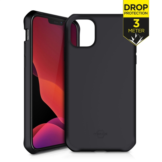 ITSKINS Level 2 SpectrumSolid for Apple iPhone 12 Pro Max Plain Black ITSKINS Level 2 SpectrumSolid for Apple iPhone 12 Pro Max Plain Black - Image 1