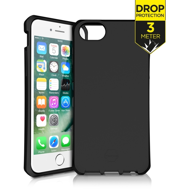 ITSKINS Level 2 SpectrumSolid for Apple iPhone 6/6S/7/8/SE (2020/2022) Plain Black ITSKINS Level 2 SpectrumSolid for Apple iPhone 6/6S/7/8/SE (2020/2022) Plain Black - Image 1