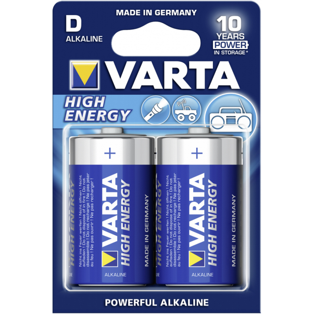 LR20 Varta High Energy Battery Alkaline D LR20 Varta High Energy Battery Alkaline D - Image 1