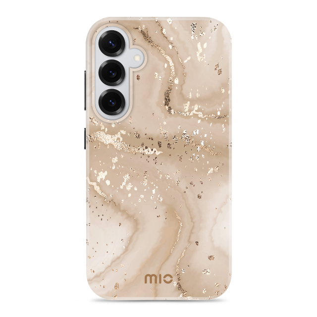 MIO Gold Marble Magsafe Compatible for Samsung S25+ 5G MIO Gold Marble Magsafe Compatible for Samsung S25+ 5G - Image 1