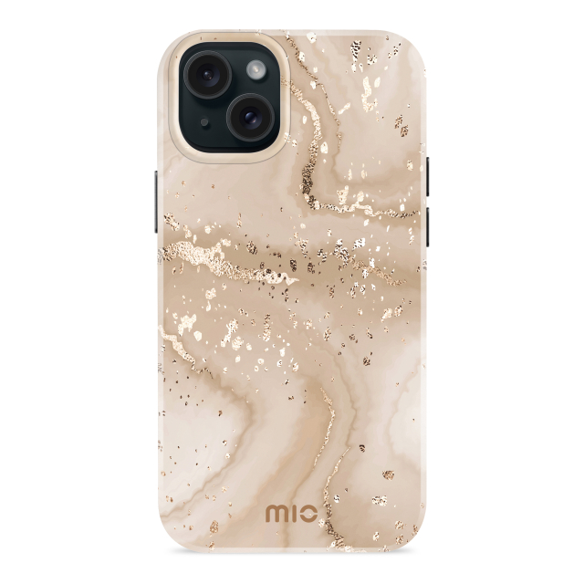 MIO Gold Marble Magsafe Compatible for iPhone 14 Plus/15 Plus MIO Gold Marble Magsafe Compatible for iPhone 14 Plus/15 Plus - Image 1