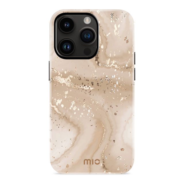 MIO Gold Marble Magsafe Compatible for iPhone 14 Pro MIO Gold Marble Magsafe Compatible for iPhone 14 Pro - Image 1