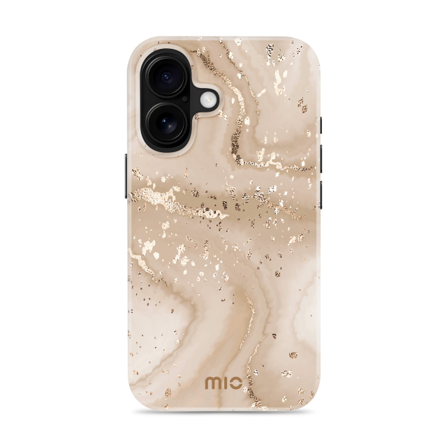MIO Gold Marble Magsafe Compatible for iPhone 16 MIO Gold Marble Magsafe Compatible for iPhone 16 - Image 1