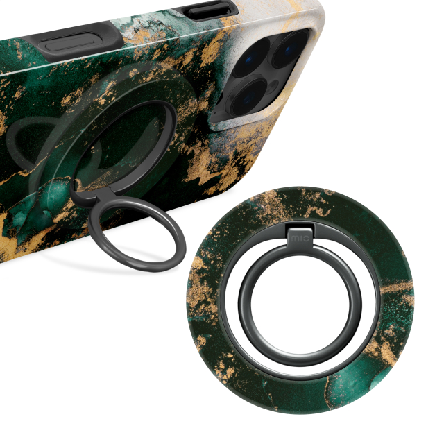 MIO Green Marble MagSafe Compatible Ring Holder MIO Green Marble MagSafe Compatible Ring Holder - Image 1
