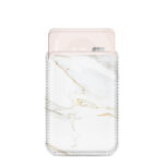 MIO White Marble Magsafe Compatible Card Holder