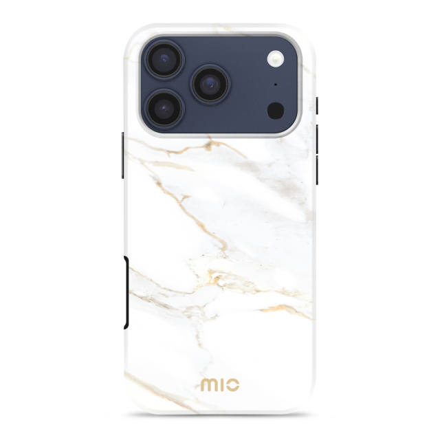 MIO White Marble Magsafe Compatible for iPhone 17 Pro MIO White Marble Magsafe Compatible for iPhone 17 Pro - Image 1