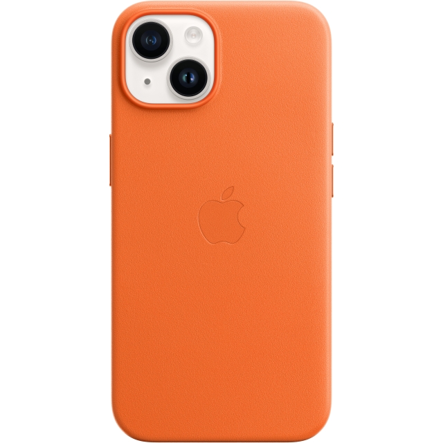 MPPF3ZM/A Apple Leather Case with MagSafe iPhone 14 Plus Orange MPPF3ZM/A Apple Leather Case with MagSafe iPhone 14 Plus Orange - Image 1