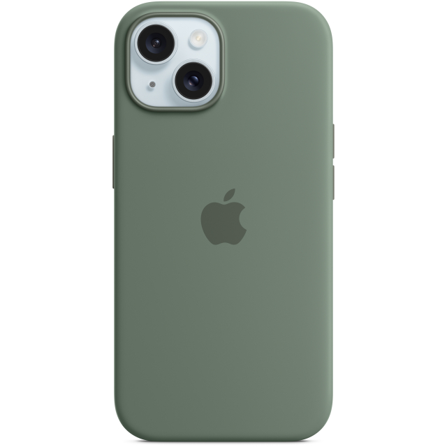 MT0X3ZM/A Apple Silicone Case with MagSafe iPhone 15 Cypress MT0X3ZM/A Apple Silicone Case with MagSafe iPhone 15 Cypress - Image 1