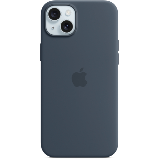 MT123ZM/A Apple Silicone Case with MagSafe iPhone 15 Plus Storm Blue MT123ZM/A Apple Silicone Case with MagSafe iPhone 15 Plus Storm Blue - Image 1