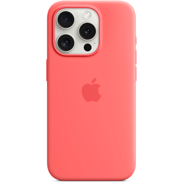 MT1G3ZM/A Apple Silicone Case with MagSafe iPhone 15 Pro Guave MT1G3ZM/A Apple Silicone Case with MagSafe iPhone 15 Pro Guave - Image 1