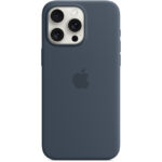 MT1P3ZM/A Apple Silicone Case with MagSafe iPhone 15 Pro Max Storm Blue