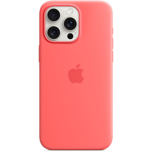 MT1V3ZM/A Apple Silicone Case with MagSafe iPhone 15 Pro Max Guave MT1V3ZM/A Apple Silicone Case with MagSafe iPhone 15 Pro Max Guave - Image 1