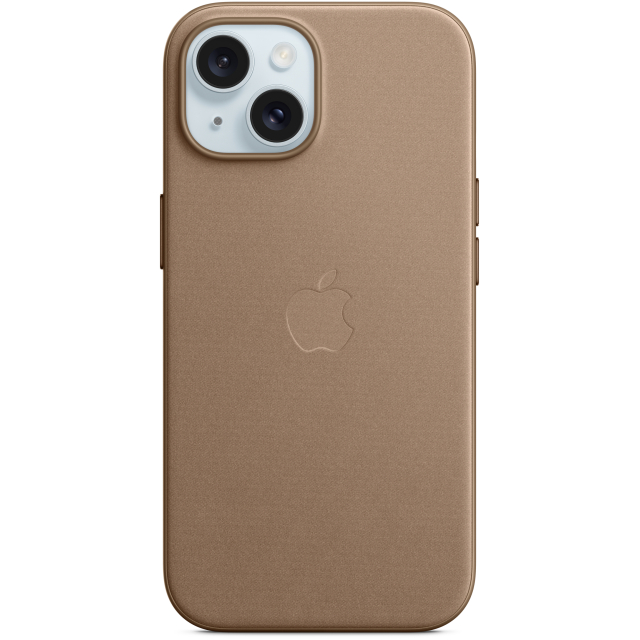 MT3C3ZM/A Apple FineWoven Case with MagSafe iPhone 15 Taupe MT3C3ZM/A Apple FineWoven Case with MagSafe iPhone 15 Taupe - Image 1