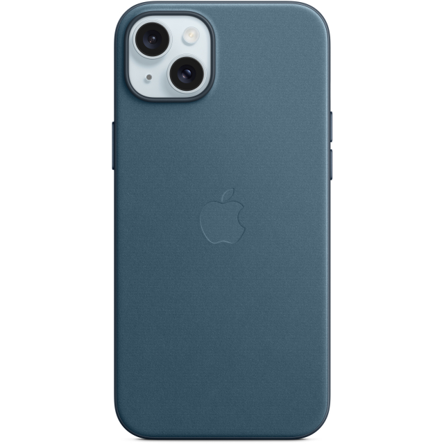 MT4D3ZM/A Apple FineWoven Case with MagSafe iPhone 15 Plus Pacific Blue MT4D3ZM/A Apple FineWoven Case with MagSafe iPhone 15 Plus Pacific Blue - Image 1