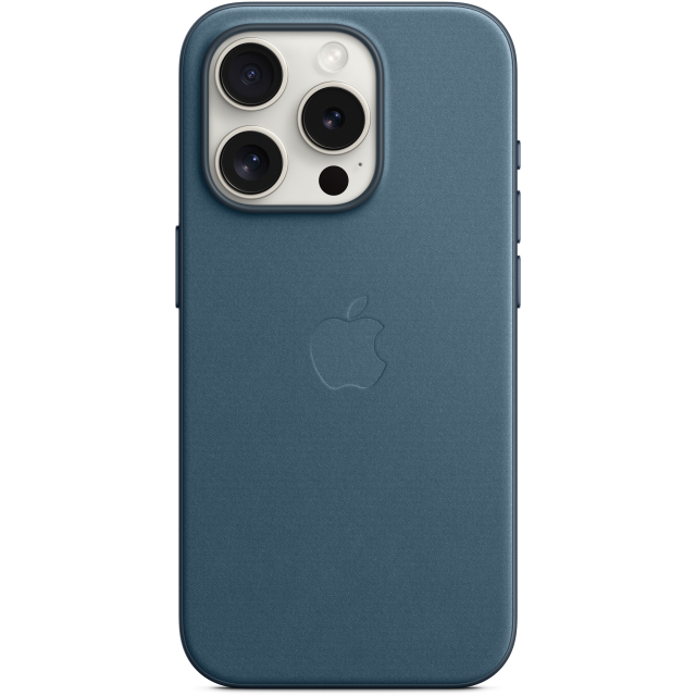 MT4Q3ZM/A Apple FineWoven Case with MagSafe iPhone 15 Pro Pacific Blue MT4Q3ZM/A Apple FineWoven Case with MagSafe iPhone 15 Pro Pacific Blue - Image 1