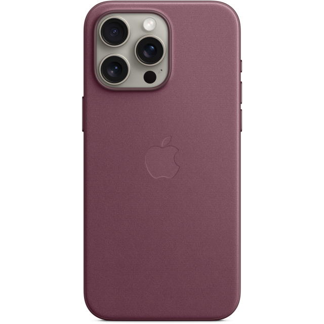 MT4X3ZM/A Apple FineWoven Case with MagSafe iPhone 15 Pro Max Mulberry MT4X3ZM/A Apple FineWoven Case with MagSafe iPhone 15 Pro Max Mulberry - Image 1