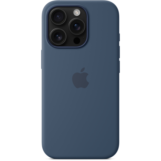 MYYK3ZM/A Apple Silicone Case with MagSafe iPhone 16 Pro Denim MYYK3ZM/A Apple Silicone Case with MagSafe iPhone 16 Pro Denim - Image 1