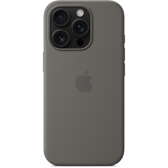 MYYL3ZM/A Apple Silicone Case with MagSafe iPhone 16 Pro Stone Grey MYYL3ZM/A Apple Silicone Case with MagSafe iPhone 16 Pro Stone Grey - Image 1