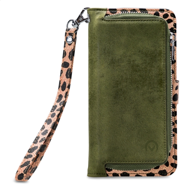 Mobilize 2in1 Magnet Zipper Case Samsung Galaxy S21 FE 5G Olive/Leopard Mobilize 2in1 Magnet Zipper Case Samsung Galaxy S21 FE 5G Olive/Leopard - Image 1
