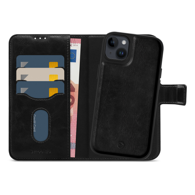 Mobilize 2in1 Magsafe Compatible Gelly Wallet Case Apple iPhone 14 Plus Black Mobilize 2in1 Magsafe Compatible Gelly Wallet Case Apple iPhone 14 Plus Black - Image 1