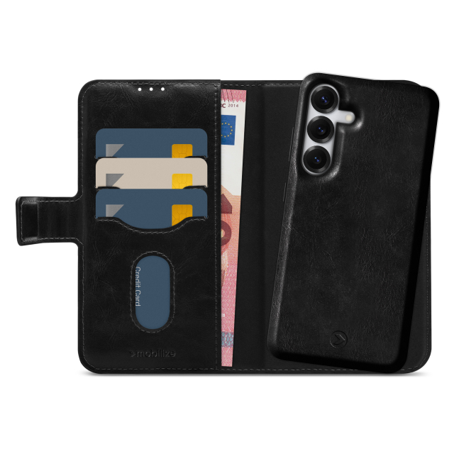 Mobilize 2in1 Magsafe Compatible Gelly Wallet Case Samsung Galaxy S25 5G Black Mobilize 2in1 Magsafe Compatible Gelly Wallet Case Samsung Galaxy S25 5G Black - Image 1